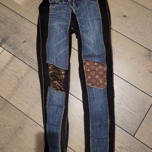 Stylish Patchwork Women Jeans Jeggings